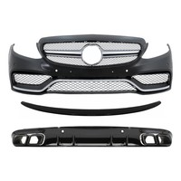 Bodykit StoßStange FüR Mercedes C-Klasse C205 A205 Spoiler Diffusor C63S Look