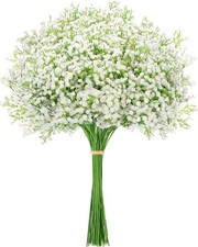 Babys Breath Artificial Flowers, Babys Breath Flowers Artificial Bulk 12 White