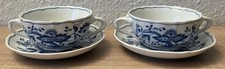 Hutschenreuther Zwiebelmuster  Maria Theresia 2 x Suppentasse Untertasse 4 tlg.