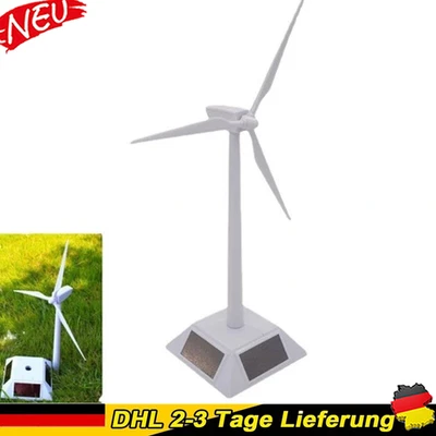 Windkraftanlage solarbetriebene 3D Windmühle Modell Windmühle Spielzeug DE - Bild 1 von 4