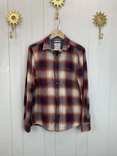 Size S 6-10 red check brushed cotton shirt Fatface