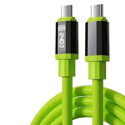 1,5m USB-C Daten Kabel LED Display Ladekabel 240W PD 3.1 Schnellladekabel USB - Bild 1 von 4