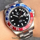 Tandorio Pepsi GMT Automatik 200m Seiko NH34A wie Pagani od. Steeldive