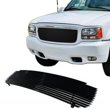 Fits 1999-2001 Cadillac Escalade Aluminum Upper Black Billet Grille Grill Insert