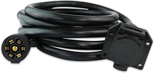 12 Ft 7-Way Trailer Extension Cord Wire Heavy Duty Weatherproof Trailer Caravan