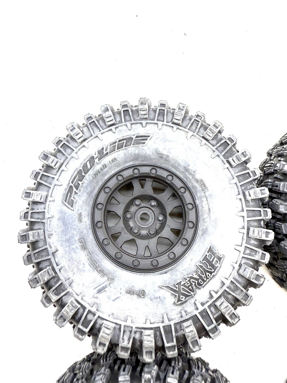 4x Proline Hyrax 10128 1.9" 1/10 Crawler Tires 12mm Hex Mounted New!