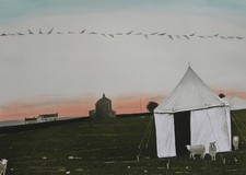 Signed Original Peter Brook Lithograph 'July - After the Gala'