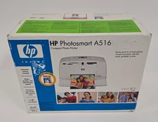 Brand New Sealed HP Photosmart A516 Digital Compact Color Photo Inkjet Printer