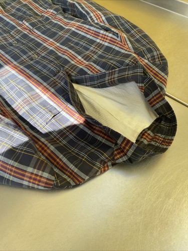 Ralph Lauren Mens L 46L Distressed Madras Check Cotton Summer Jacket - Picture 6 of 24
