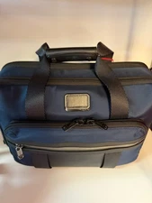 NEW Tumi Alpha Bravo MURRAY Ballistic Nylon 3-WAY Brief Backpack Tote NAVY BLUE