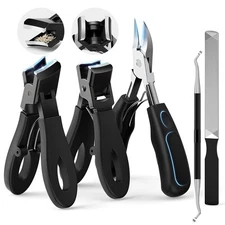 Professional Ingrown Toenail Tools Kit for Seniors,Wide Jaw Straight Nail Cli...