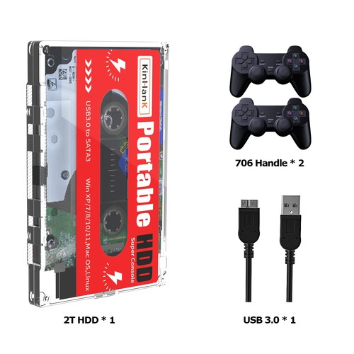 2T HDD Portable External Game Hard Drive Built-in 120,000+ Games, Batocera 33... - Picture 8 of 8