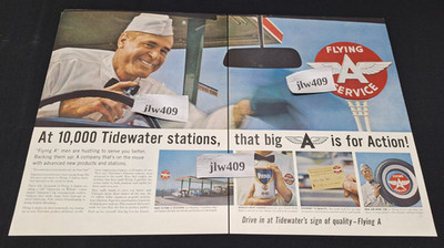 1961 VEEDOL FLYING A MOTOR OIL Print Ad Magazine Ad