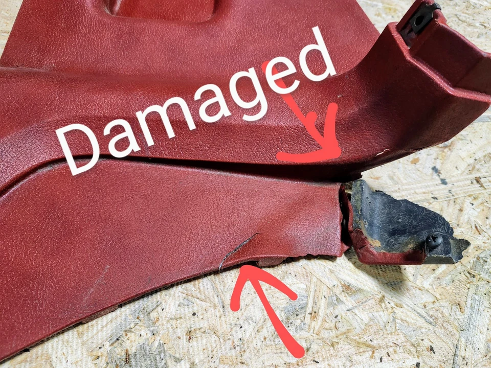 74-77 C3 Corvette RIGHT Rear Quarter Panel Trim Molding Interior Pass OE DAMAGED - Image 2 of 4