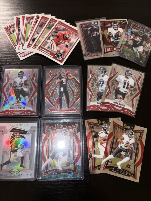 2025 Panini Phoenix Topps Michael Penix Jr RC Atlanta Falcons Team 19 Card Set