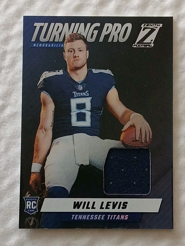Will Levis Panini Zenith Turning Pro Memorabilia #TPMWLS Base