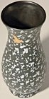 Vintage Red Wing Pottery Black White Speckled Bud Vase MCM Art Pottery 9.5"
