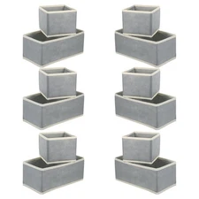  12 Pcs Closet Dresser Drawer Organizer Divided Storage Containers