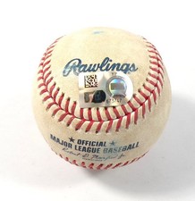 Atlanta Braves at Rockies Game-Used Ball 8-9-24 Brendan Rodgers/A.J. Minter COA