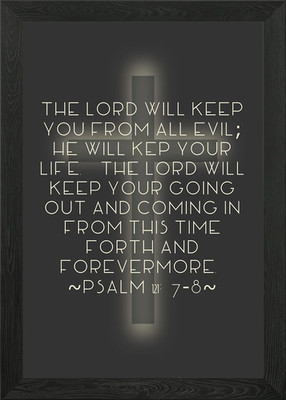 Psalm gerahmtes Wandbild Poster Leinwanddruck Bild
