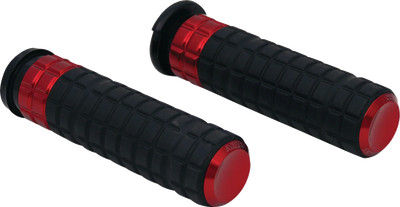 Arlen Ness SpeedLiner Grips TBW Red 500-021 for Motorcycle Handlebar Comfort