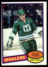 1980-81 O-Pee-Chee Vintage OPC Set Break Mark Howe Hartford Whalers #160