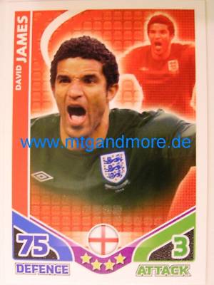 Match Attax World Stars - David James - England