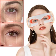 Electric LED Red Light Therapy Eye Mask with Vibration Massage Relieve Fatigue