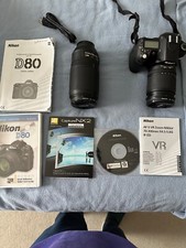 Nikon DX SLR camera, lenses and case