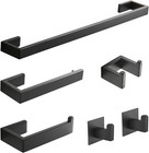 New Listing23.6-Inch 6 Piece Bathroom Hardware Accessories Set Stainless Steel Wall Mounted