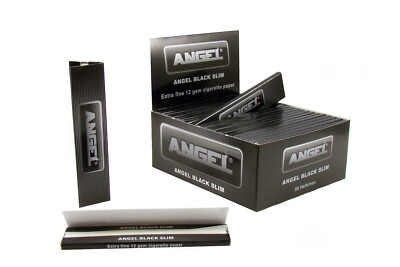 50 Hefte King Size Rolling Paper extra fine Zigaretten Papier Blättchen Black