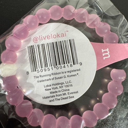 Lokai Bracelet Medium Breast Cancer Awareness Bracelet BRAND NEW Pink - Picture 2 of 3