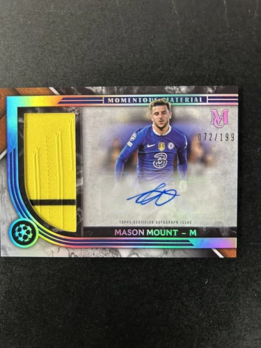 2022-23 Museum Collection MASON MOUNT Momentous Material Patch Auto /199 Chelsea