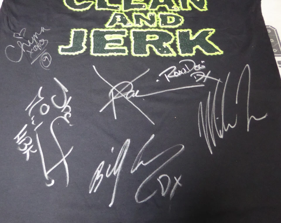 Shawn Michaels Mike Tyson Billy Gunn Chyna X-Pac + Signed DX WWE Shirt PSA/DNA - Image 3 of 4