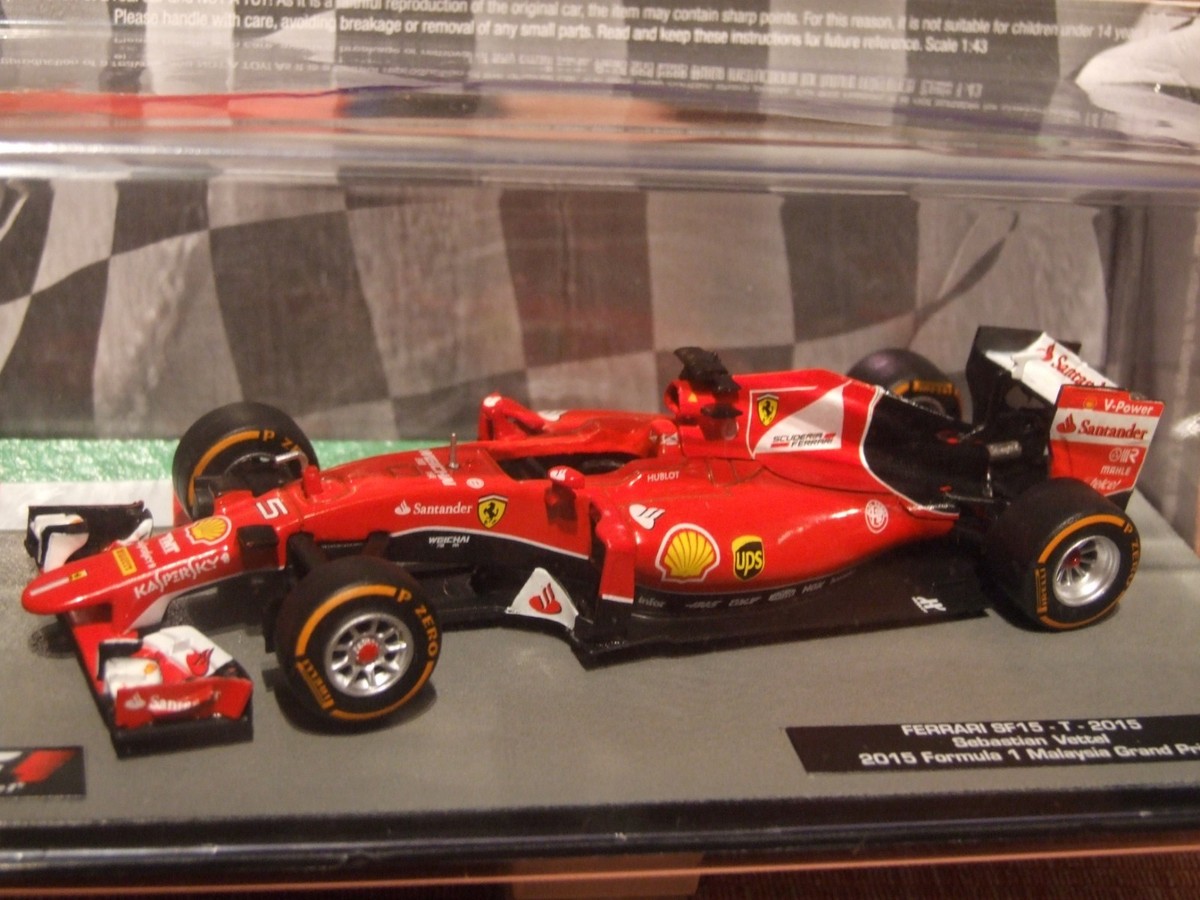 2015 Formula 1 Sebastian Vettel Ferrari SF15-T 1:43 Scale | eBay