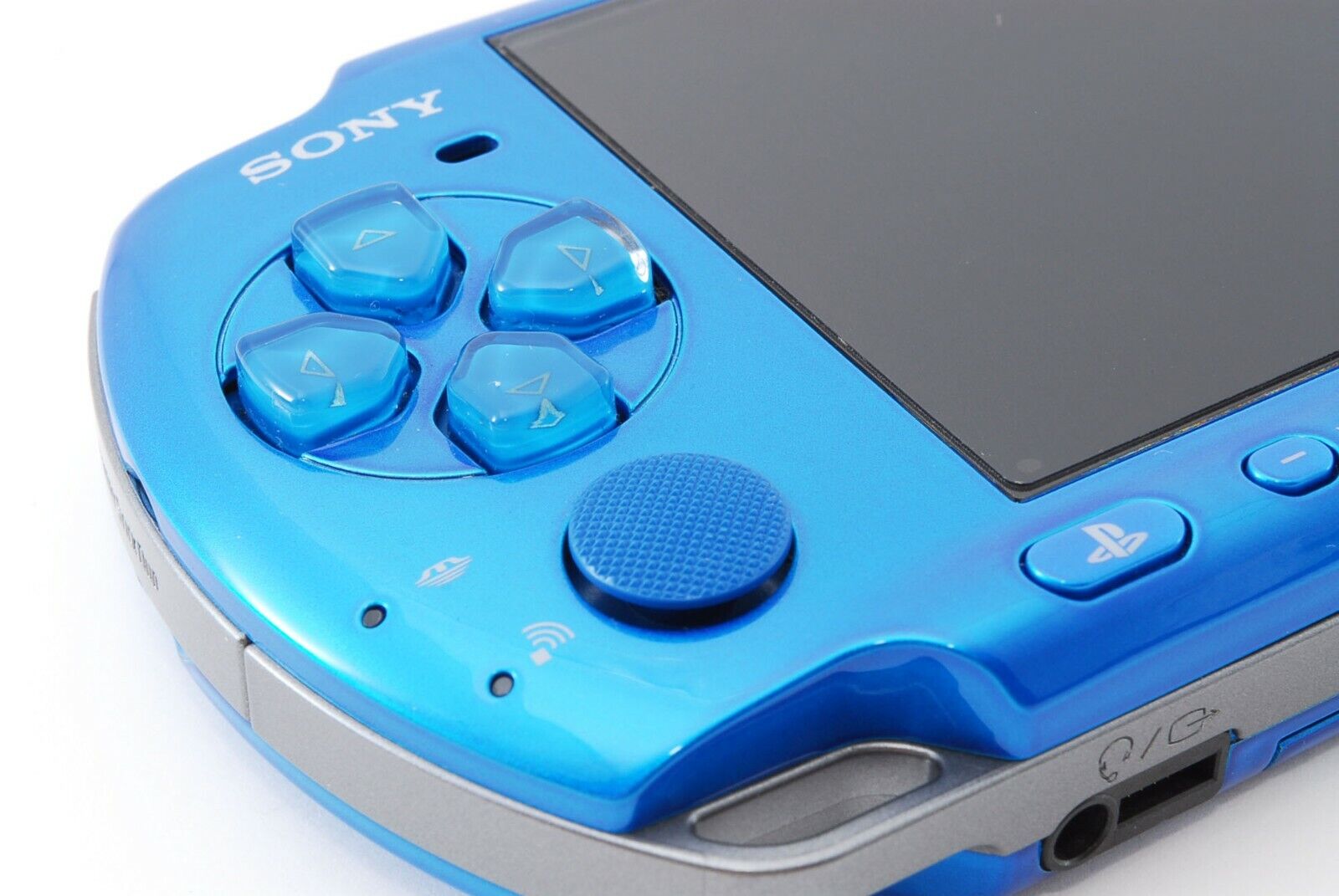 Sony PSP 3000 Vibrant Blue Console w/ Box and Charger Japan [Excellent]