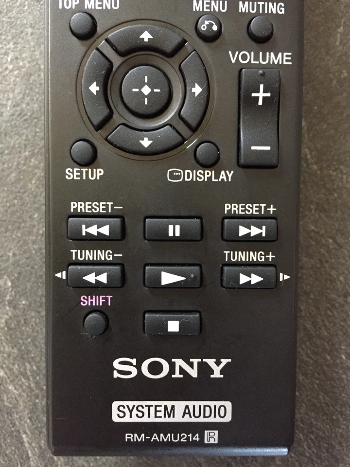 SONY RM-AMU214 SYSTEM AUDIO CMT-SBT40D HCD-SBT40D GENUINE CLEANED TESTED WORKING - Image 3 of 4