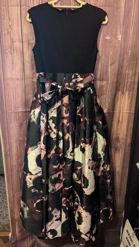 MINT SZ 8 Ignite Evenings Floor Length Hi/Lo Ballgown Formal Taffeta - Image 3 of 3