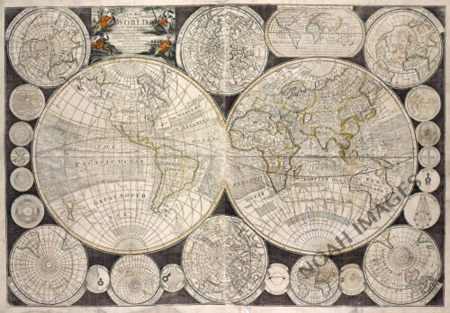 VINTAGE FRAMEDGOLD FOIL BLAEU WALL MAP OLD & NEW WORLD 30 VINTAGE FRAMEDGOLD FOIL BLAEU WALL MAP OLD & NEW WORLD 30
