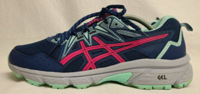 Womens ASICS Gel Venture 8 Running Shoes Size: 10 Color: Blue Hot Pink