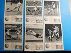 LOT  CARTES centenaire  de la fondation du football MONACO association 1863/1963