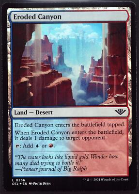 Eroded Canyon - 256 Foil MTG OTJ | eBay