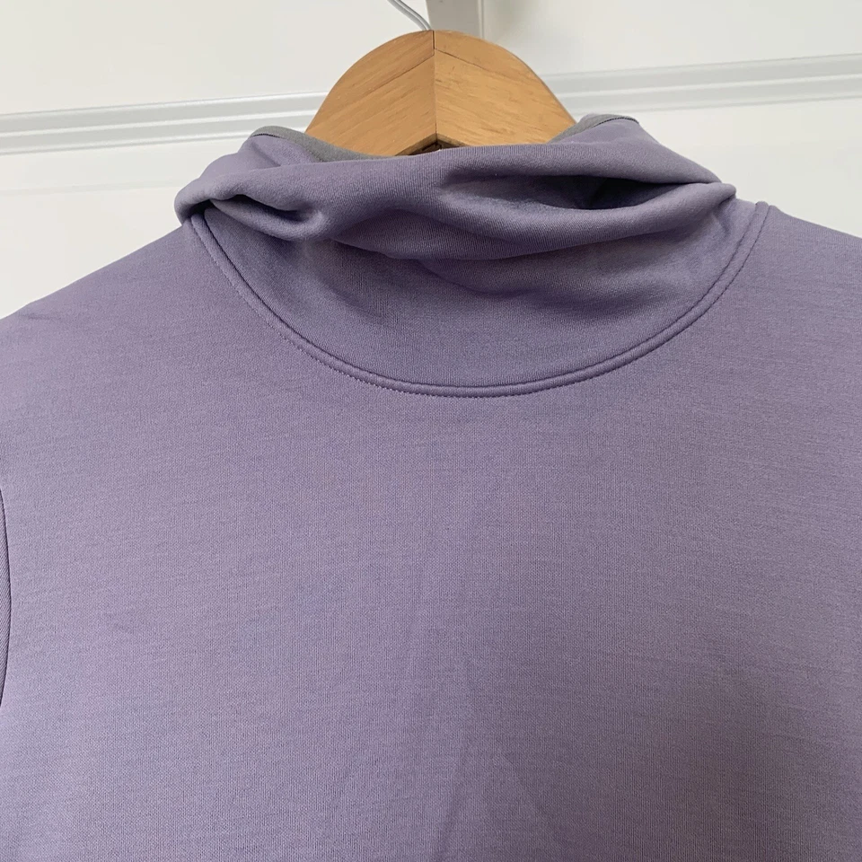 Merrell женщин размер средний длинным рукавом фиолетовый с капюшоном под рубашка флисовый топ  - Изображение 3 из 4