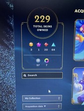 League of Legends Account EUW Platin 1 (D 3/4 MMR) 229 Skins, All Champs