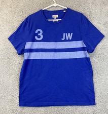 Jack Wills Mens T Shirt Cotton Crew Neck Logo Short Sleeve Blue Size XL / 33-11