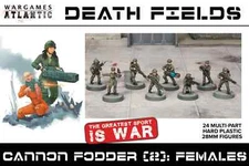 Wargame Atlantic Imperial Guard Female Cannon Fodder Troops 28mm