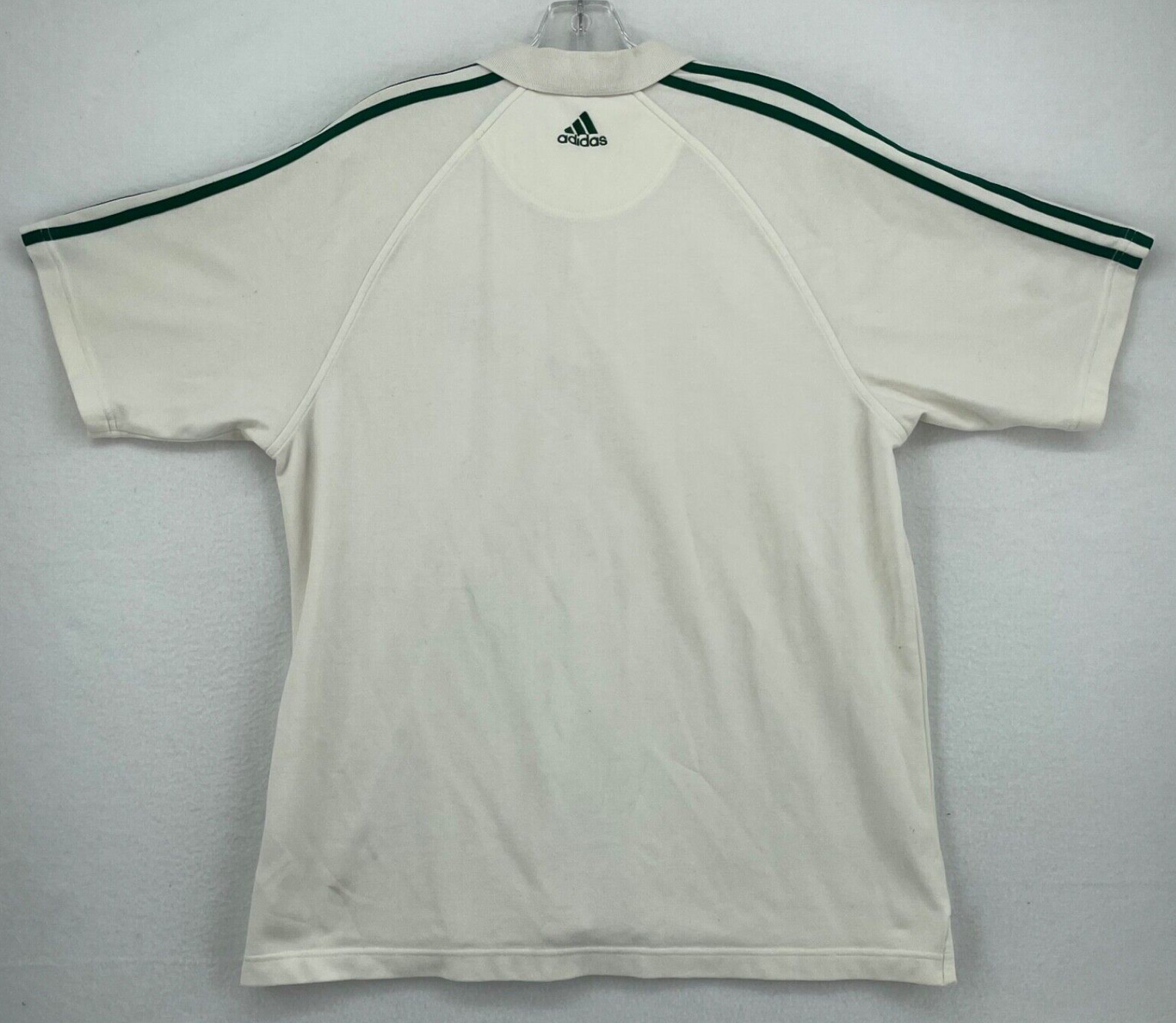 Notre Dame Fighting Irish Adidas Men's Short Sleeve Polo Shirt Size M White thumbnail 2