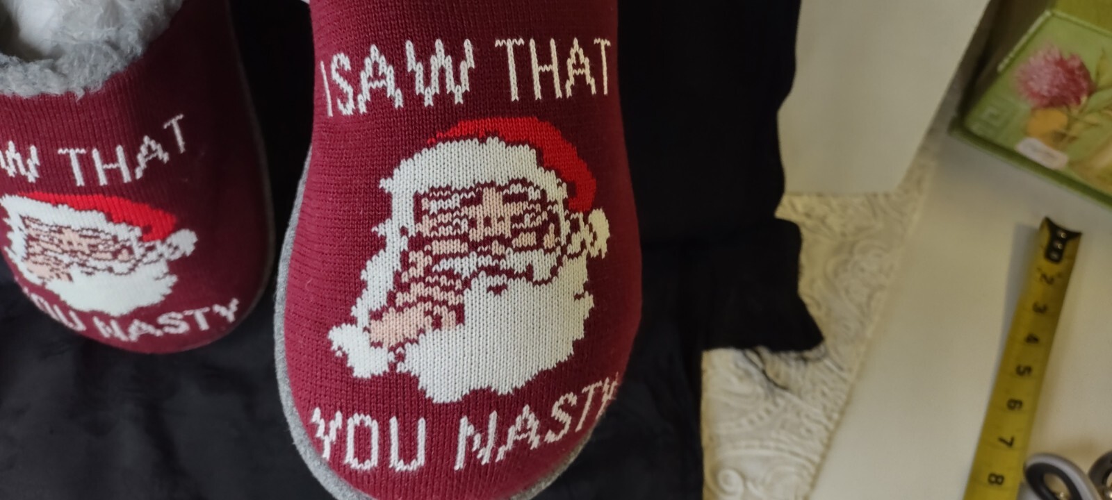 SAOLA REEF Ciabatte Babbo Natale Uomo 9 Camere da Letto Slip On Divertenti Suola in Gomma