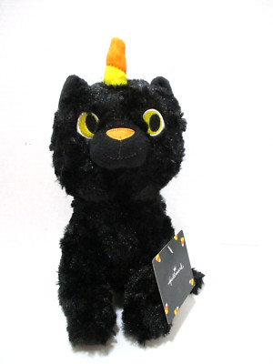 Hallmark Black Cat Caticorn 10'' Plush Toy Candy Corn Unicorn Kitty Cute!