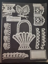 Crochet booklet Volume 20 by Elizabeth Hiddleson VTG crochet edging 1979